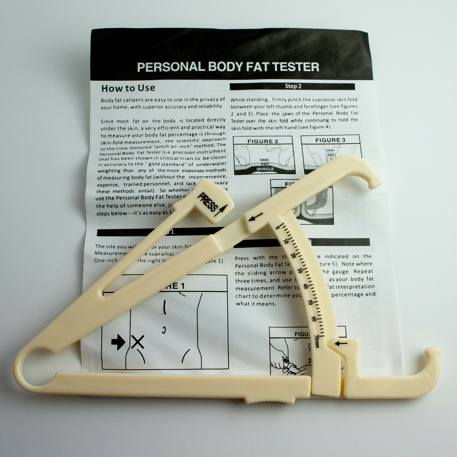 5-Pack Personal Body Fat Caliper & Skinfold Tester - Image 3